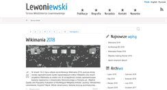 Desktop Screenshot of lewoniewski.info